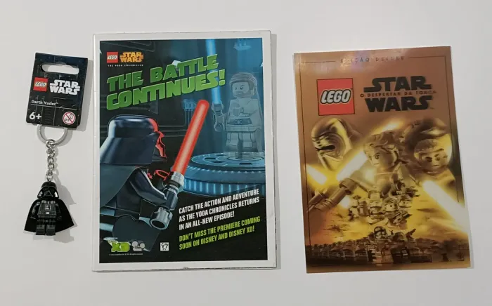 Lego Chaveiro Star Wars Darth Vader com Pôster e Holograma Deluxe