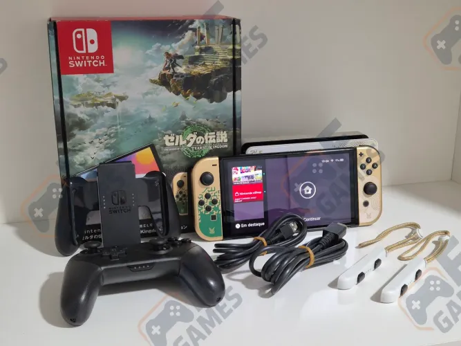 Nintendo Switch OLED Seminovo Edição Zelda | Aceito Cartão!!!