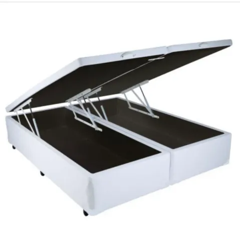 Base Bau King Dupla 2x96x203x40 Corino Branco