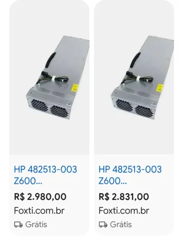 FONTE WORKS STATION 482513-003 para HP Z600