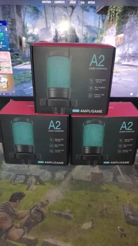 Microfone Condensador Fifine A2 RGB Lacrado 