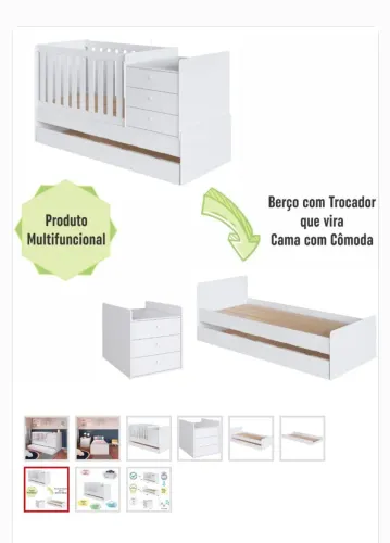 Berço multifuncional