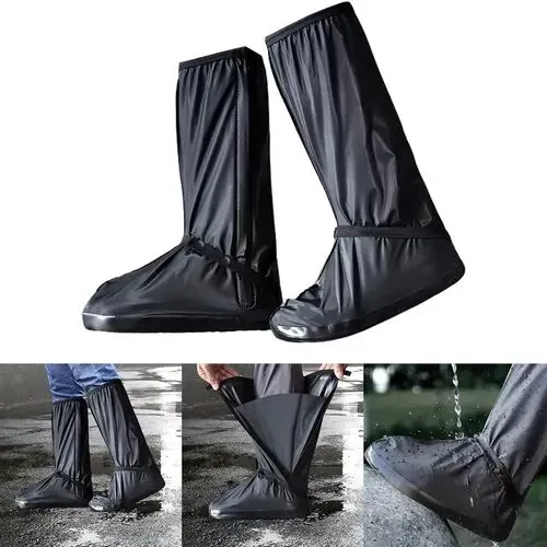 Capa De Chuva Para Sapato Impermeável Silicone Motoqueiro