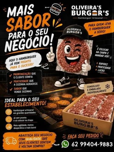 Hambúrguer Artesanal de Carne 100G