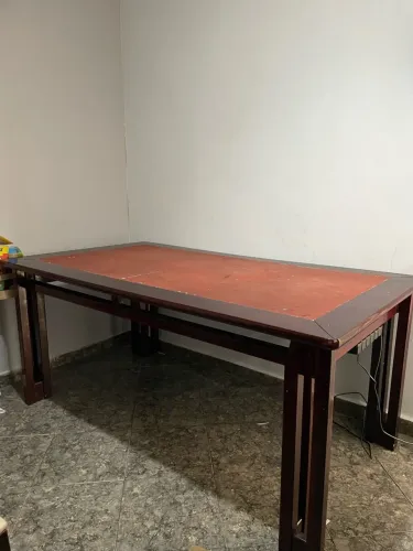 Mesa de Madeira 180x100 Desmontável com 5 Cadeiras (Recondicionada)