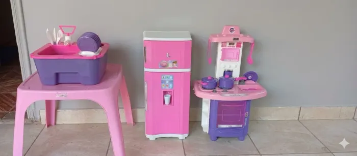 KIT COZINHA INFANTIL NOVOS 420$( ENTREGO