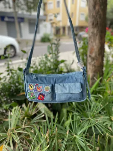Bolsa baguete jeans farm