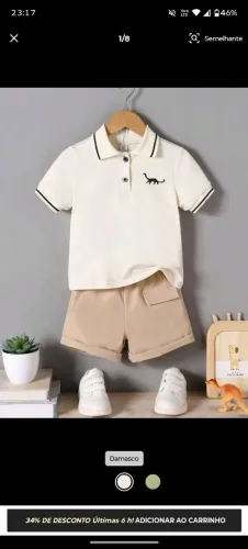 Kit com 5 conjuntos para menino de 4 anos novas 