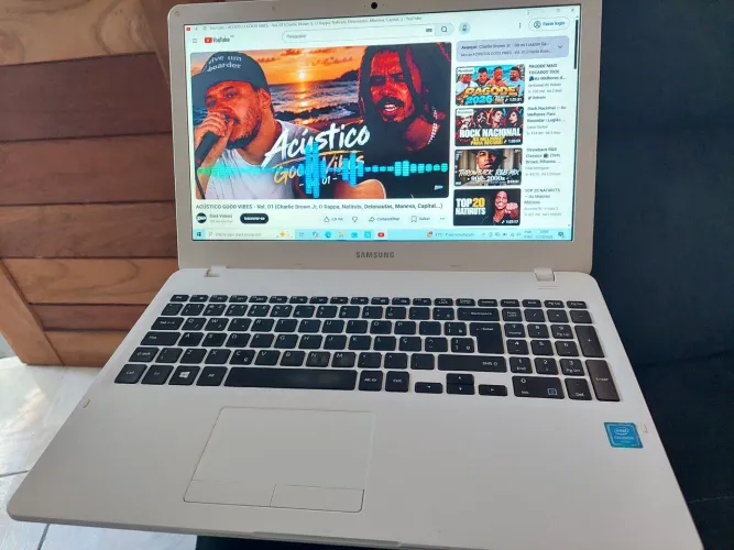 Notebook Samsung SSD 480 GB memória RAM 8 GB tela 15.6
