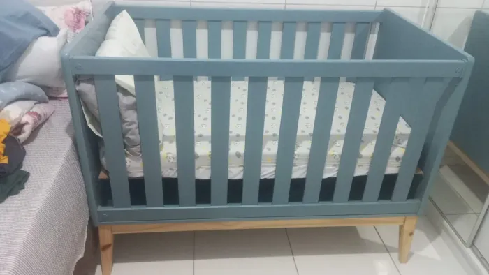 Vendo Berço Americano Azul