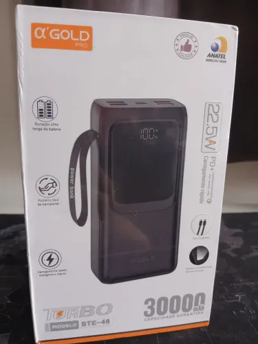 Carregador portátil Power Bank 30.000mAh turbo 22.5W / MEGA OFERTA IMPERDÍVEL