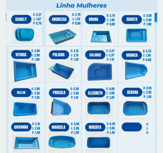 Piscina de fibra