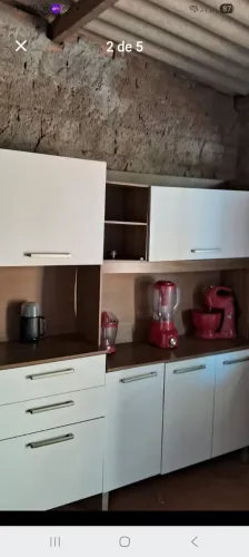 Tanquinho + Geladeira + Armário de cozinha