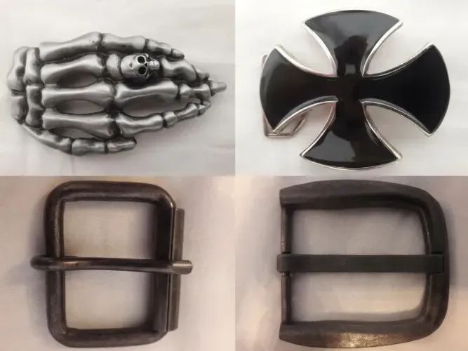 4 Fivelas Para Cintos Rock Punk Gótico Metal