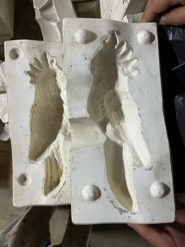 Molde de gesso para argila líquida fundição barbotina