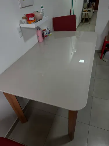 Mesa Retangular de Vidro