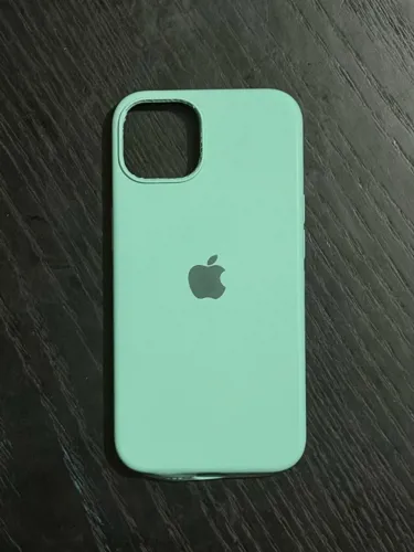 Capa IPhone 13 cor ciano