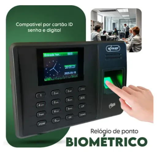 Relógio Ponto Biométrico Digital Eletrônico Registro Empresa