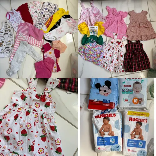 Lote menina 3 a 6 mês