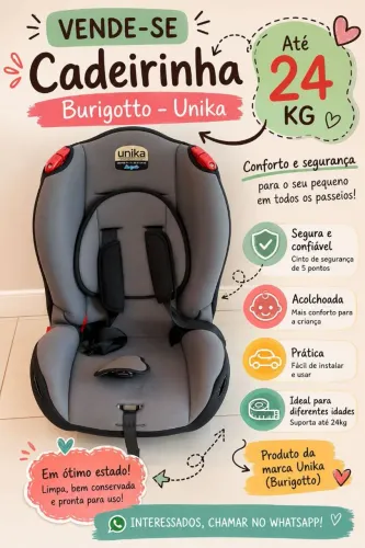 Excelente cadeirinha para criança