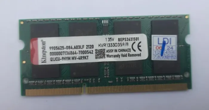 Memória RAM DDR3 SODIMM Notebook 4GB 1333MHz Kingston 