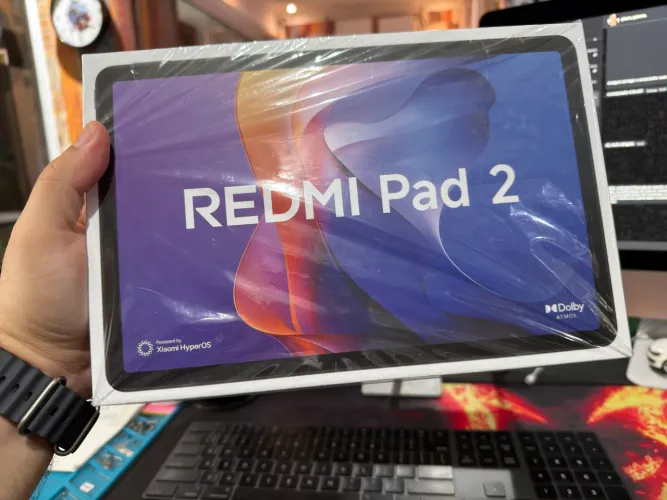 Tablet Redmi Pad 2 256Gb/8Gb verde menta. Zero, aberto para conferencia 