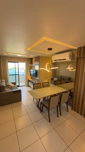 Apartamento mobiliado orla vista rio 2 quartos com closet