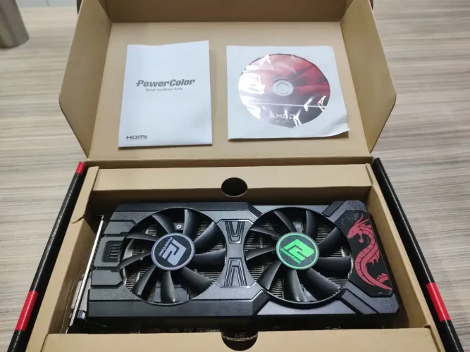 Placa de vídeo GPU Radeon RX 570 4GB PowerColor Red Dragon