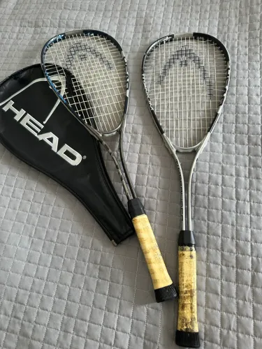 2 Raquetes de Squash Titanium HEAD + 1 capa HEAD