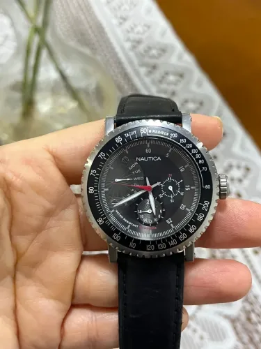 Vendo relógio masculino Nautica, puls de couro