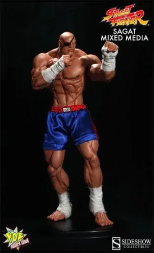 Estátua Sagat Street Fighter Pop Culture Pcs Sideshow 1/4
