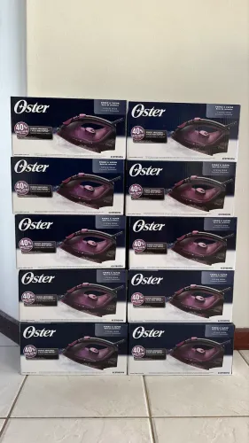 Ferro de Passar a Vapor Oster Cerâmica, 220v, Preto/Roxo