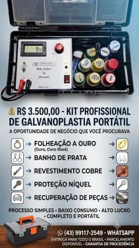 Equipamento de folheação eletrolítica por contato 