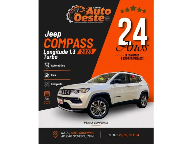 Jeep Compass Long. T270 1.3 TB 4X2 Flex AUT 2023