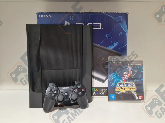 PS3 | Playstation 3 Super Slim 500GB Desb + 1 Controle Original | Aceito Cartão!!!