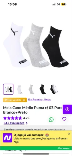 Kit meia puma