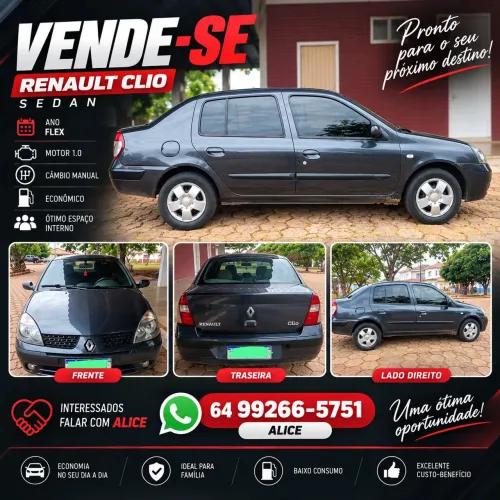 Renault Clio Sed. Privilège Hi-flex 1.6 16V 4P 2006