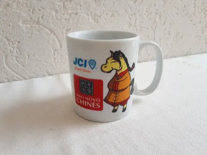 Caneca Porcelana Ano Novo Chinês - Signo Cavalo 2014