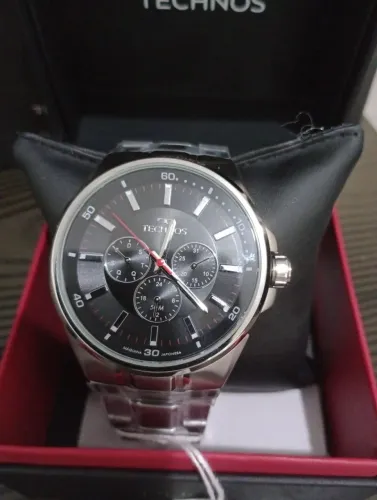 Relógio Masculino Original Technos Prata 
