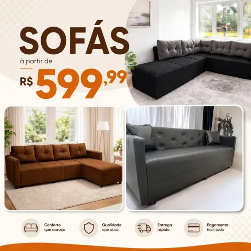 SOFÁ com PREÇO DE FÁBRICA, Peça aqui!!