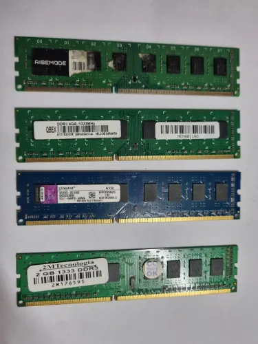 Kit com 4 Memórias RAM DDR3 - Venda no Estado