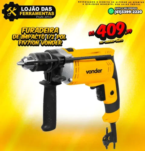 Furadeira de Impacto 710w 1/2 Pol FIV710N Vonder