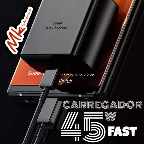 Carregador 45W Fast Turbo Tipo C 