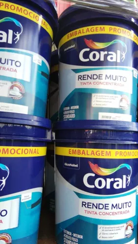 5 baldes tinta branca coral 20 litros rende muito