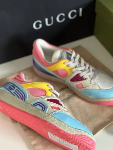 Gucci Basket Low Light Blue Demetra Pink
