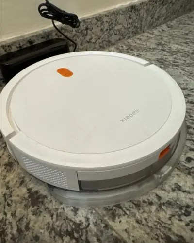 Aspirador Robô Xiaomi Vacuum E5 Preto 110/220 Passa Pano