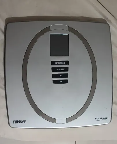 Balança Digital Polishop Thinner Com Bioimpedância E Memória