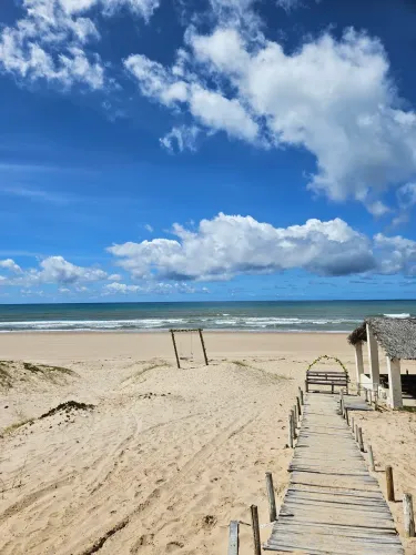 Lote pé na areia de 1.629 m² no Loteamento Praia do Conde - Conde, BA