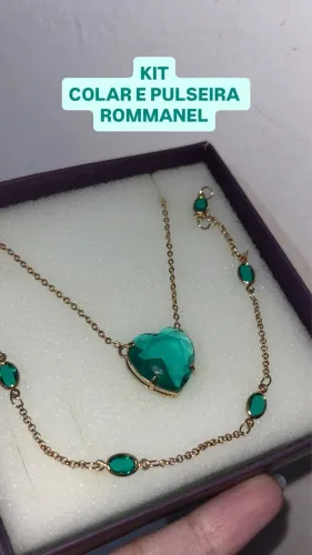 Conjunto rommanel colar e pulseira