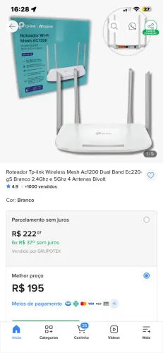 Roteador de internet TP - LINK